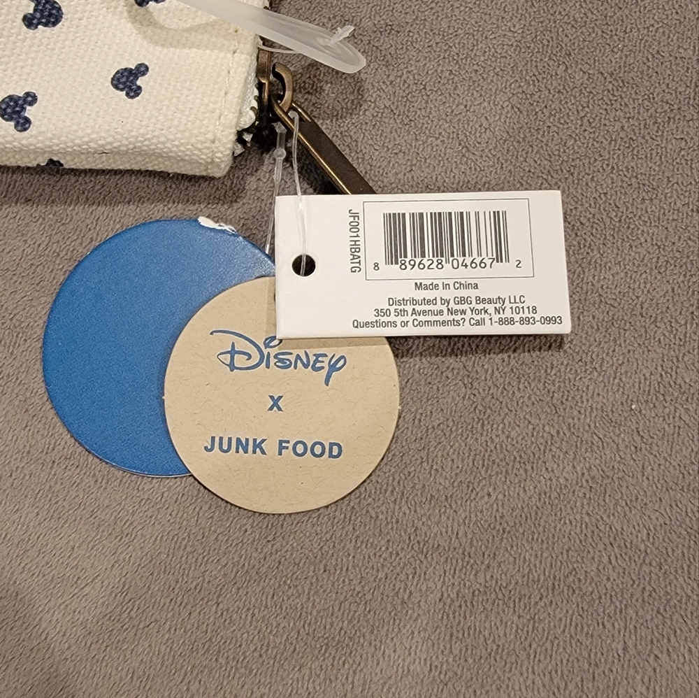 Disney x Junk Food Mickey All Over Print Pencil Shape Style Cosmetic Bag - Beige - Picture 2 of 11